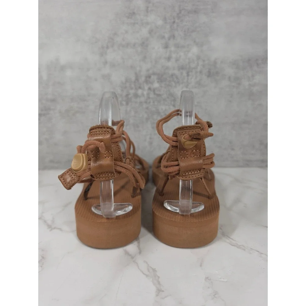 Teva Midform Infinity Brown Strappy Gladiator Summer Platform Sandals Women EU41